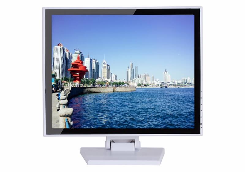 17 inch white color led monitor